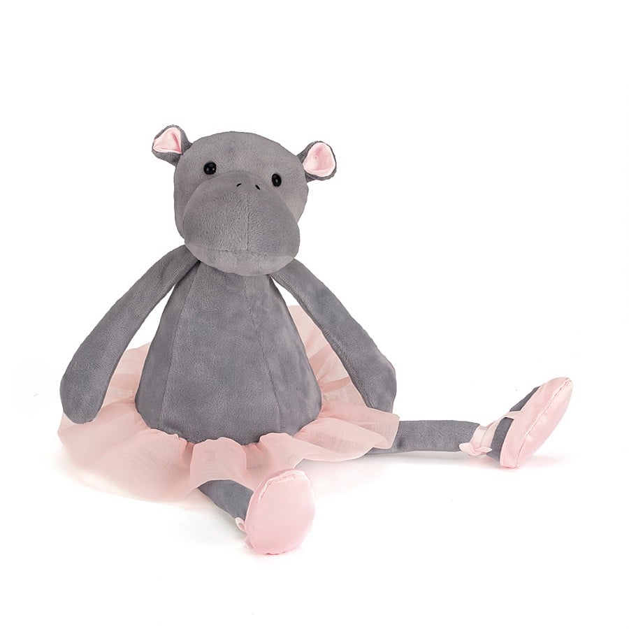 Designer Stuffed Animal Extra Soft Details about   Jellycat Dancing Darcy Ballerina Hippo Plush 