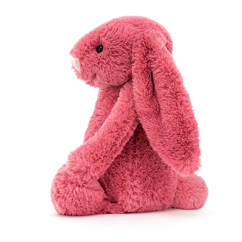 Jellycat Large Bashful Strawberry Bunny Soft Baby Toy Comforter Pink 