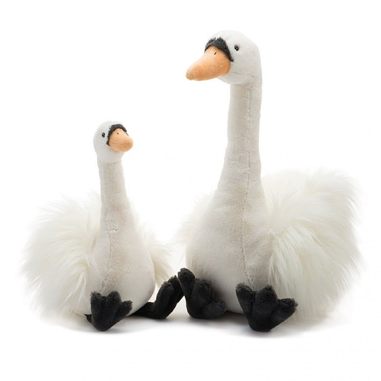 Jellycat of London Medium Petite Solange Swan SOLM2S Stuffed Animal for sale online 