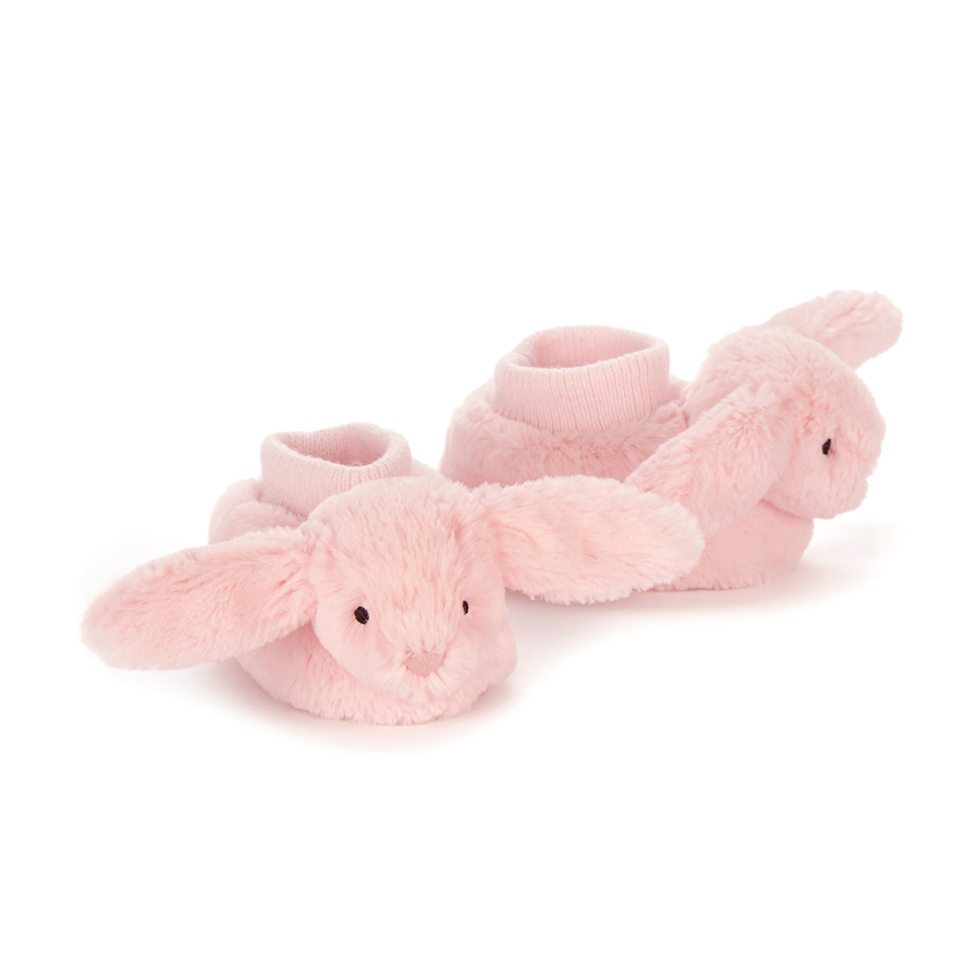 Bashful Pink Bunny Booties