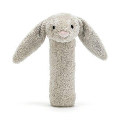 Bashful Beige Bunny Squeaker Toy