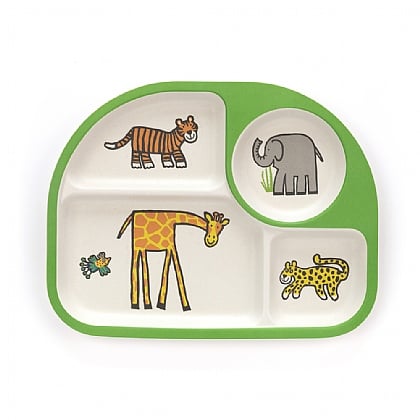 Jungly Tails Bamboo Divided Plate