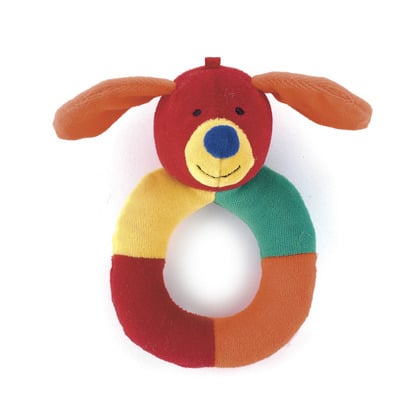 Hoopy Harlequin Puppy Ring Rattle