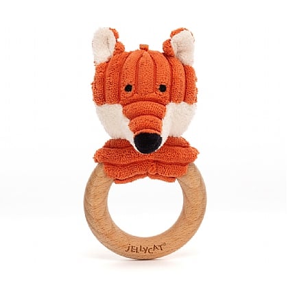 Cordy Roy Baby Fox Wooden Ring Toy