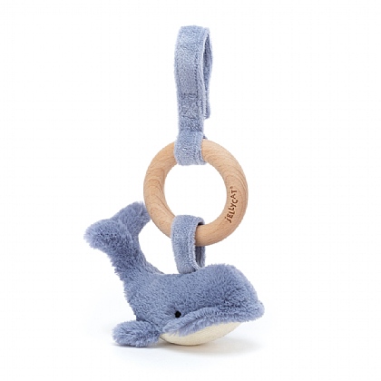 Wilbur Whale Wooden Ring Toy